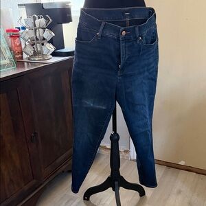 Express Dark Blue Ankle Jeans